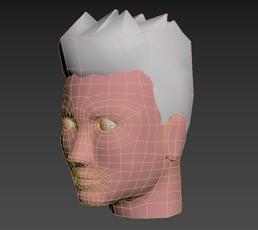 Cabeza modelado con 3D Studio Max