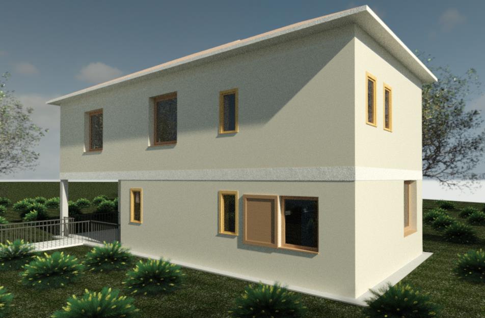 Casa modelado con Revit