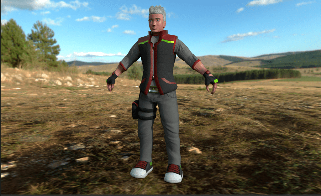 Personaje modelado con 3D Studio Max y texturizado con Substance Painter