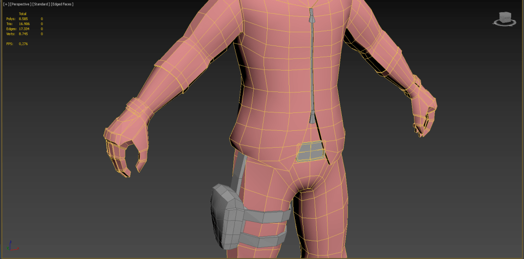 Personaje modelado con 3D Studio Max