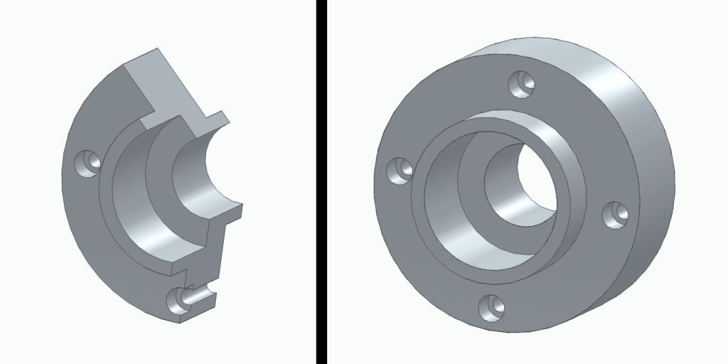 Pieza industrial modelado con Solid Edge